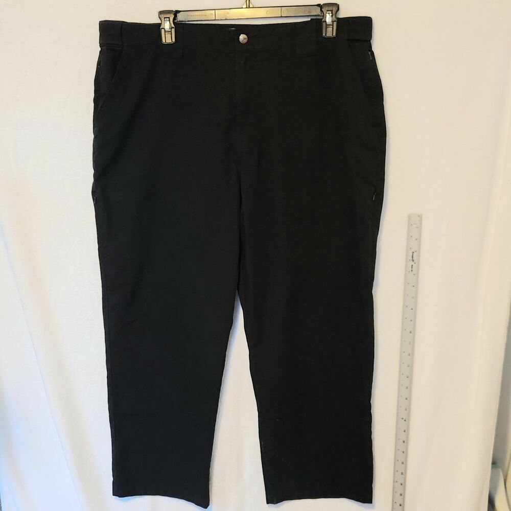 Tru Spec Men's 44x 28 Black Ripstop Tactical Pants Zip Pockets Discontinued